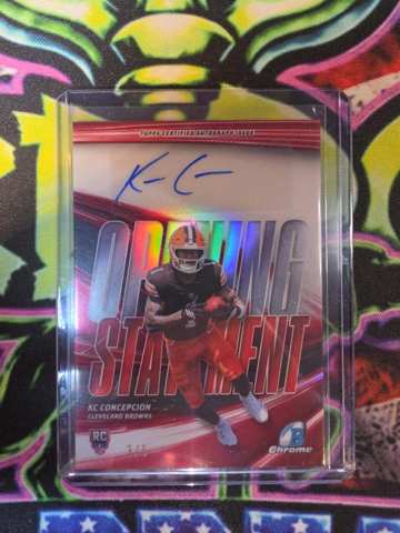 2026 Bowman Chrome KC Concepcion Opening Statement Signatures RC Auto 3/5