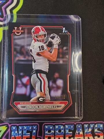 2026 Bowman U London Humphreys 1st Bowman Black Paper 04/10